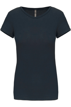 Kurzarm-Damen-T-Shirt mit Rundhalsausschnitt