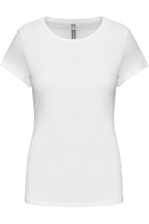 Kurzarm-Damen-T-Shirt mit Rundhalsausschnitt