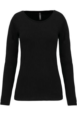 Damen Langarm-T-Shirt mit Rundhalsausschnitt