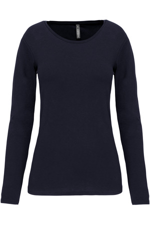 Damen Langarm-T-Shirt mit Rundhalsausschnitt