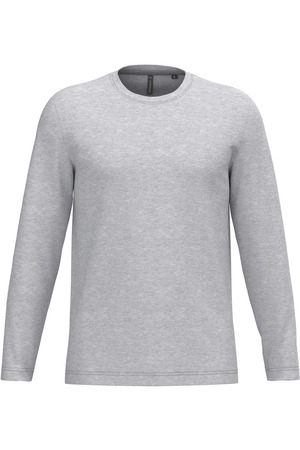 Men's long-sleeved crew neck T-shirt