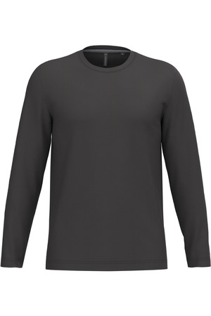 Men's long-sleeved crew neck T-shirt