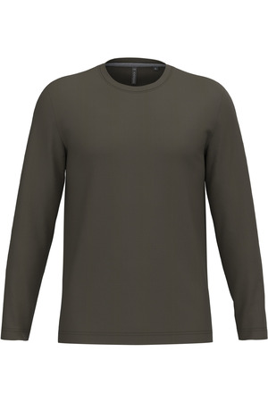 Men's long-sleeved crew neck T-shirt