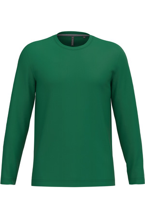 Men's long-sleeved crew neck T-shirt