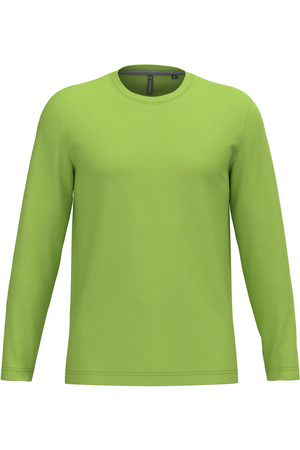 Men's long-sleeved crew neck T-shirt