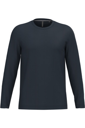 Men's long-sleeved crew neck T-shirt