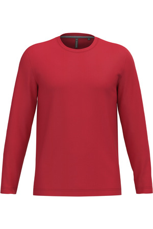 Men's long-sleeved crew neck T-shirt