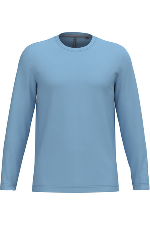 Men's long-sleeved crew neck T-shirt