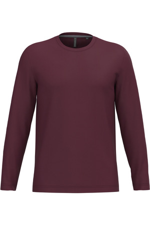 Men's long-sleeved crew neck T-shirt