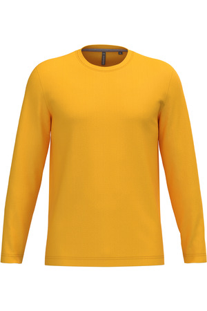 Men's long-sleeved crew neck T-shirt