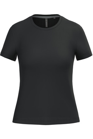 Ladies' short-sleeved crew neck T-shirt