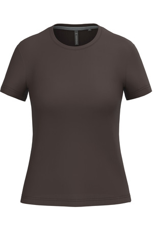 Ladies' short-sleeved crew neck T-shirt