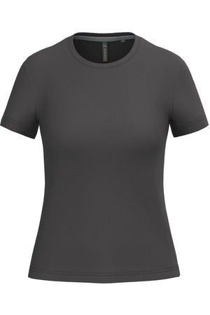 Ladies' short-sleeved crew neck T-shirt