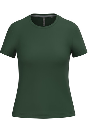 Ladies' short-sleeved crew neck T-shirt