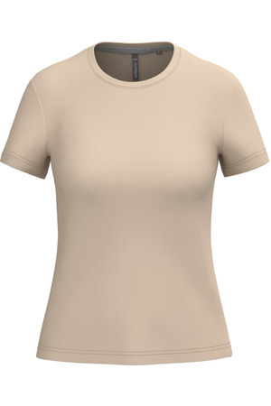 Ladies' short-sleeved crew neck T-shirt