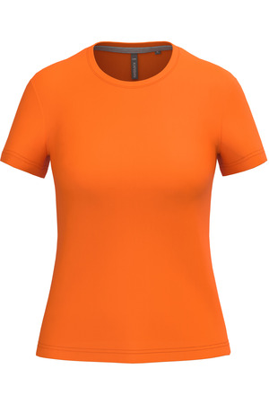 Ladies' short-sleeved crew neck T-shirt