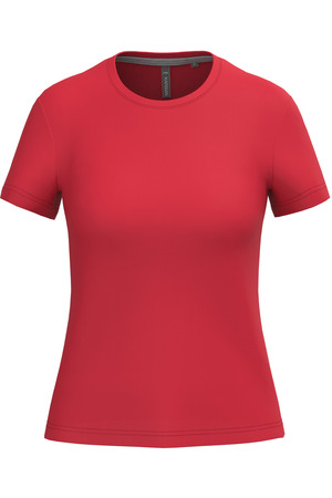 Ladies' short-sleeved crew neck T-shirt