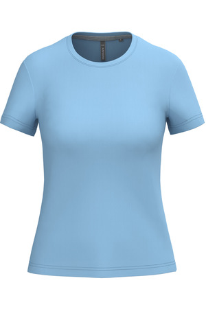Ladies' short-sleeved crew neck T-shirt