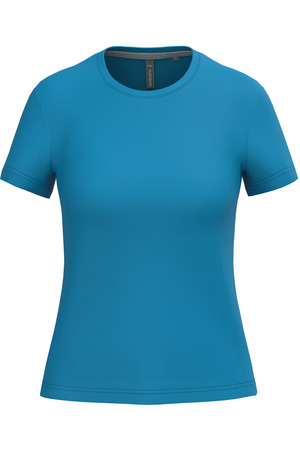 Ladies' short-sleeved crew neck T-shirt