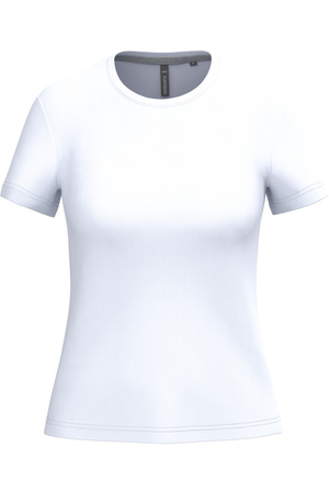 Ladies' short-sleeved crew neck T-shirt