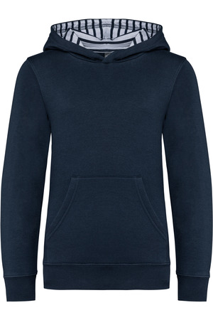 Kapuzensweatshirt mit kontrastfarbener Kapuze und Motiven für Kinder Heather Deluxe