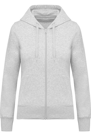 Bio-Kapuzensweatshirt mit Reißverschluss Damen