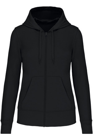 Bio-Kapuzensweatshirt mit Reißverschluss Damen