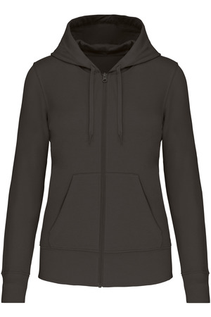 Bio-Kapuzensweatshirt mit Reißverschluss Damen