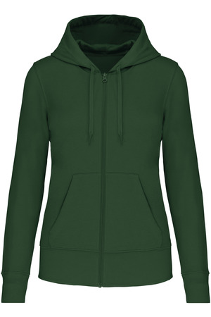 Bio-Kapuzensweatshirt mit Reißverschluss Damen
