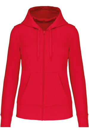 Bio-Kapuzensweatshirt mit Reißverschluss Damen