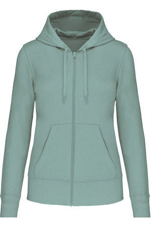 Bio-Kapuzensweatshirt mit Reißverschluss Damen