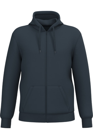 Recyceltes Unisex-Sweatshirt mit Reißverschluss und Kapuze