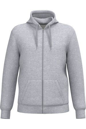 Recyceltes Unisex-Sweatshirt mit Reißverschluss und Kapuze