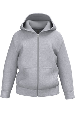 Recyceltes Kinder-Kapuzensweatshirt mit Reißverschluss