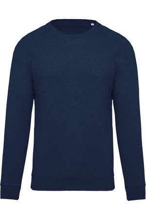 Herren Sweatshirt BIO-BAUMWOLLE Rundhalsausschnitt Raglanärmel H