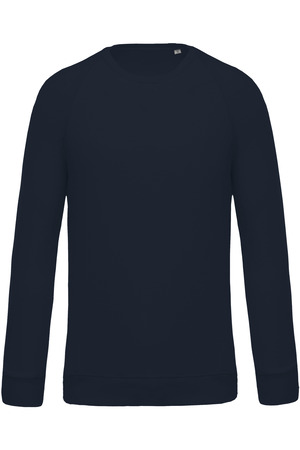 Herren Sweatshirt BIO-BAUMWOLLE Rundhalsausschnitt Raglanärmel