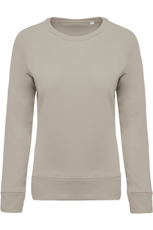 Damen Sweatshirt BIO-BAUMWOLLE Rundhalsausschnitt Raglanärmel