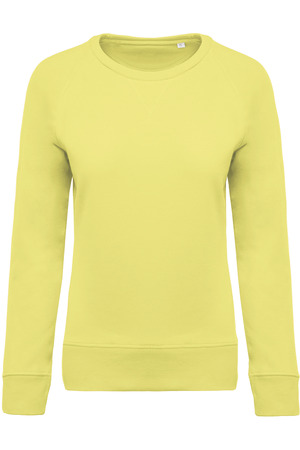 Damen Sweatshirt BIO-BAUMWOLLE Rundhalsausschnitt Raglanärmel