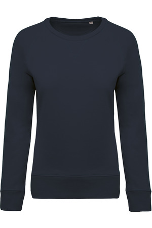 Damen Sweatshirt BIO-BAUMWOLLE Rundhalsausschnitt Raglanärmel