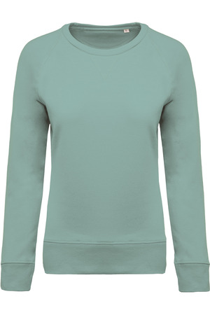 Damen Sweatshirt BIO-BAUMWOLLE Rundhalsausschnitt Raglanärmel