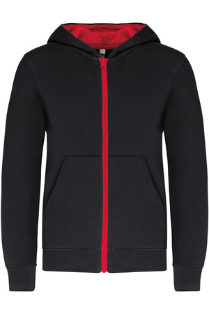 Kinder KAPUZENSWEATSHIRT mit Reißverschluss