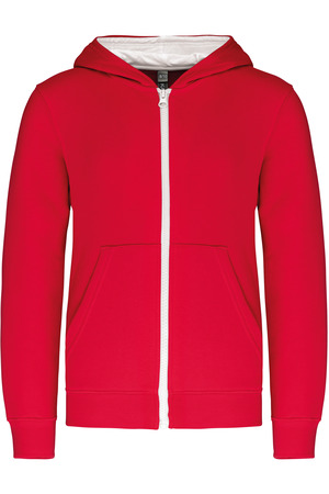 Kinder KAPUZENSWEATSHIRT mit Reißverschluss