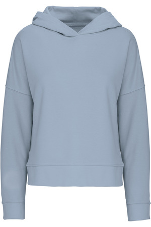 Bio-Damen-Sweatshirt Lounge mit Kapuze