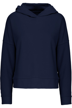 Bio-Damen-Sweatshirt Lounge mit Kapuze