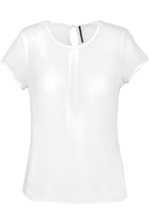 Kurzarm-Kreppbluse für Damen