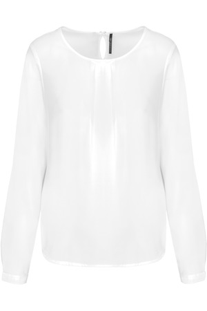 Langarm-Kreppbluse für Damen