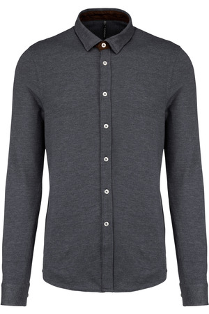 Langarm-Jacquardhemd