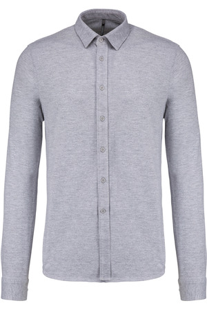 Langarmhemd aus Piqué