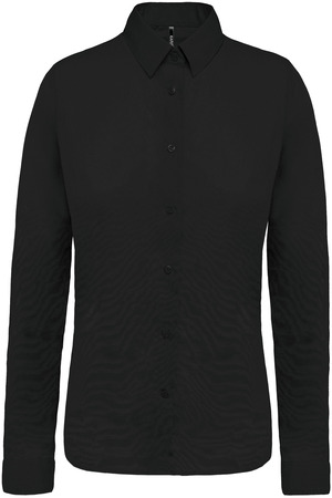 Langärmelige Popeline-Bluse