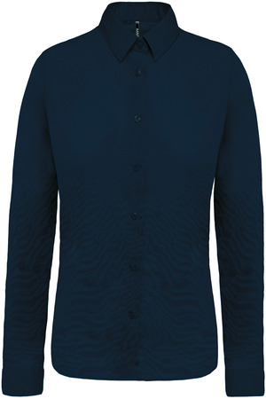 Langärmelige Popeline-Bluse